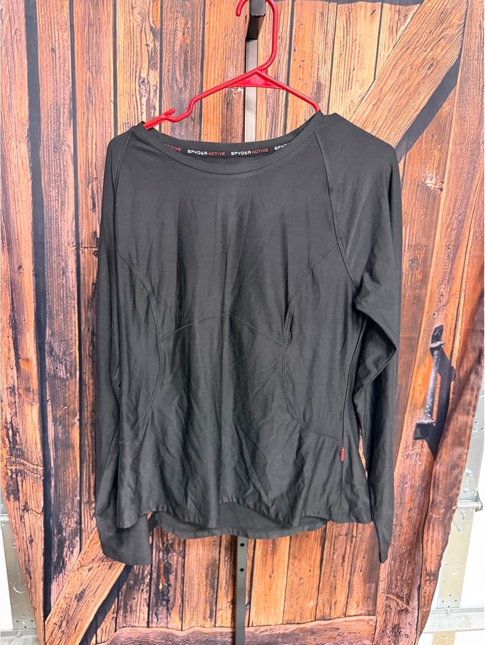 Spyder Active Black Long Sleeve Performance Shirt XL